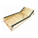 Posteljni pod MOLY TRIO COMFORT GN . Elastična podloga s 42. vzmetenimi letvicami, ki so vpete v prožne kape za večjo udobnost. Individualna nastavitev