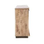 Predalnik 1A-4C TUDOR . Predalnik TUDOR je narejen iz lesenega okvirja (mango), podnožje je kovinsko. Ima pet dizajniranih predalov, ki so funkcionalni a