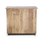 Predalnik 1A-4C TUDOR . Predalnik TUDOR je narejen iz lesenega okvirja (mango), podnožje je kovinsko. Ima pet dizajniranih predalov, ki so funkcionalni a