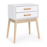 Predalnik 2C ORDINARY bela . Predalnik 2C ORDINARY bela jje elganten kos pohištva, ki popestri vaš prostor. Noge so izdelane iz kakovostnega borovega lesa,