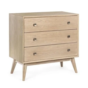 Predalnik 3C ALANNIS . Predalnik ALANNIS je narejen iz lesenega okvirja, zgornja in stranski plošči sta iz MDFja. Ročaji so kovinski. Dimenzije: širina: