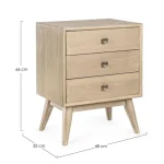 Predalnik 3C ALANNIS mali . Predalnik ALANNIS je narejen iz lesenega okvirja, zgornja in stranski plošči sta iz MDFja. Ročaji so kovinski. Dimenzije: