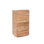 Predalnik 5C ARON . Predalnik 5C ARON ima zaključevanje predala z nepravilnimi robovi (učinek živega lesa), ker se obdeluje ročno, so oblike in velikosti