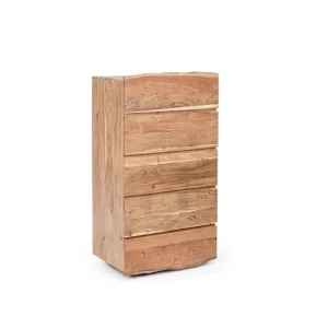 Predalnik 5C ARON . Predalnik 5C ARON ima zaključevanje predala z nepravilnimi robovi (učinek živega lesa), ker se obdeluje ročno, so oblike in velikosti