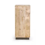 Predalnik 5C TUDOR . Predalnik TUDOR je narejen iz lesenega okvirja (mango), podnožje je kovinsko. Dimenzije: širina: 45cm globina: 35cm višina: 110cm