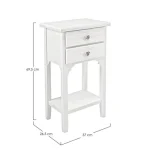 Predalnik BLANC 2C . Predalnik BLANC 2C, je eleganten kos pohištva, ki popestri vaš prostor. Narejen je iz kakovostnega MDF-ja. S svojo obliko in barvo, da