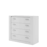 Predalnik DIOR . Predalnik DIOR ima 4 predale v univerzalnem slogu. Material: - Laminirana plošča - ABS robovi Dimenzije: - Š: 100 cm x V: 90 cm x G: 42 cm