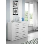 Predalnik DIOR . Predalnik DIOR ima 4 predale v univerzalnem slogu. Material: - Laminirana plošča - ABS robovi Dimenzije: - Š: 100 cm x V: 90 cm x G: 42 cm