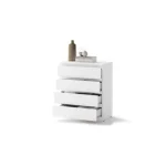 Predalnik EDI 2 . Predalnik EDI 2 je predalnik bele barve s štirimi predali. Odlično se poda v vsak prostor, saj ima moderne linije in brezčasen elegaten