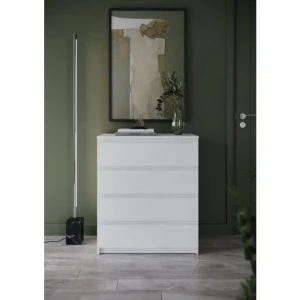 Predalnik EDI 2 . Predalnik EDI 2 je predalnik bele barve s štirimi predali. Odlično se poda v vsak prostor, saj ima moderne linije in brezčasen elegaten