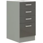 Predalnik ELITE 40D 4P . Kuhinjo ELITE je možno naročiti v kompletu (kuhinjski bloki ELITE) ali pa po posameznih elementih po vaši izbiri. Predalnik ELITE