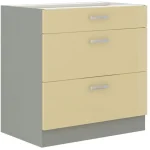 Predalnik ELITE 80D 3P . Kuhinjo ELITE je možno naročiti v kompletu (kuhinjski bloki ELITE) ali pa po posameznih elementih po vaši izbiri. Predalnik ELITE