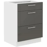 Predalnik ELZA 60D . Kuhinjo ELZA je možno naročiti v kompletu (kuhinjska bloka Elza) ali pa po posameznih elementih po vaši izbiri. Predalnik ELZA 60D je