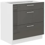 Predalnik ELZA 80D . Kuhinjo ELZA je možno naročiti v kompletu (kuhinjska bloka Elza) ali pa po posameznih elementih po vaši izbiri. Predalnik ELZA 80D je