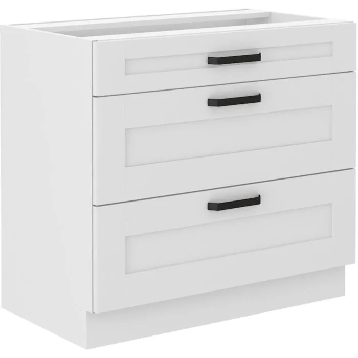 Predalnik LIJA 80D 3P . Kuhinjo LIJA je možno naročiti v kompletu (Kuhinjski bloki LIJA) ali pa po posameznih elementih po vaši izbiri. Predalnik LIJA 80D