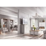 Predalnik MOLLY . Predalnik MOLLY je predalnik z dvema vratoma in prostornim predalom. Primeren je za vsako otroško spalnico. Material: - Laminirana plošča