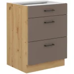 Predalnik OMIA 60D 3P . Kuhinjo OMIA je možno naročiti v kompletu (Kuhinjski bloki OMIA) ali pa po posameznih elementih po vaši izbiri. Predalnik OMIA 60D