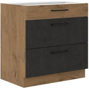 Predalnik PARIZ 80D 3P . Kuhinjo PARIZ je možno naročiti v kompletu (Kuhinjska bloka PARIZ) ali pa po posameznih elementih po vaši izbiri. Predalnik PARIZ