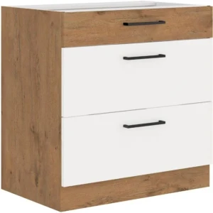 Predalnik PARIZ GLOS 80D . Kuhinjo PARIZ je možno naročiti v kompletu (Kuhinjska bloka PARIZ) ali pa po posameznih elementih po vaši izbiri. Predalnik PARIZ