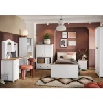 Predalnik s polico MOLLY ima dvojna vrata, odprto polico ter predal. Je eleganten ter visok predalnik, ki je lahko dostopen za vse majhne otroke. Material: -