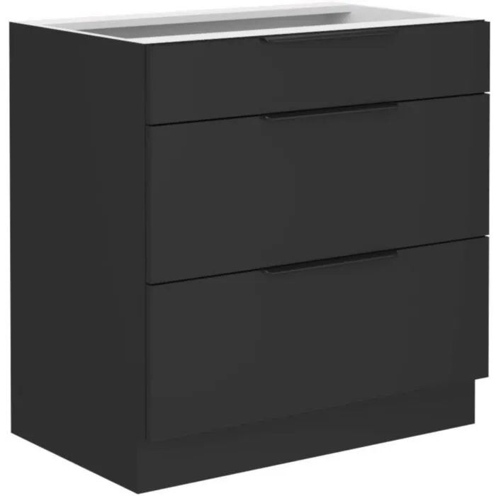 Predalnik SAŠA 80D 3P . Kuhinjo SAŠA je možno naročiti v kompletu (Kuhinjski bloki SAŠA) ali pa po posameznih elementih po vaši izbiri. Predalnik SAŠA