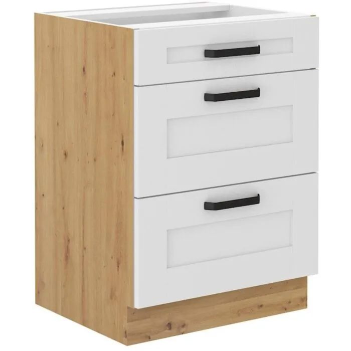 Predalnik VANESA D60 3P . Kuhinjo VANESA je možno naročiti v kompletu (Kuhinjski bloki VANESA) ali pa po posameznih elementih po vaši izbiri. Predalnik