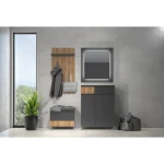 Predsoba ELAN . Predsoba ELAN je oblikovana po najsodobnejših smernicah. Je skandinavskega videza in ima veliko prostora za shranjevanje. Komplet sestavljajo: