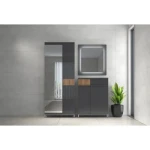 Predsoba ELAN . Predsoba ELAN je oblikovana po najsodobnejših smernicah. Je skandinavskega videza in ima veliko prostora za shranjevanje. Komplet sestavljajo: