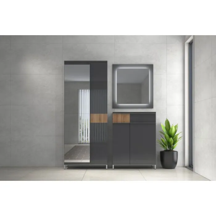 Predsoba ELAN Predsoba ELAN . Predsoba ELAN je oblikovana po najsodobnejših smernicah. Je skandinavskega videza in ima veliko prostora za shranjevanje. Komplet sestavljajo: