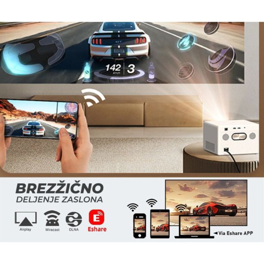 PROJEKTOR BYINTEK PLATO T5 PRENOSNI LED - slika 4