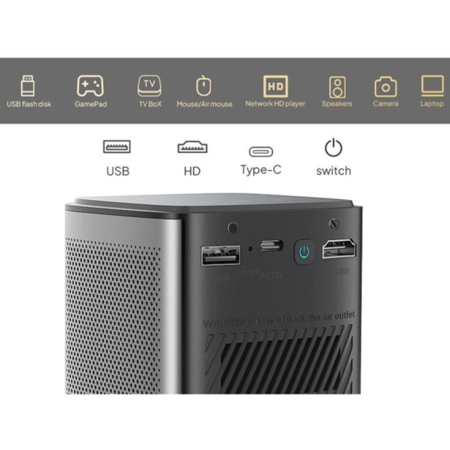 PROJEKTOR BYINTEK UFO P70X PRENOSNI 3D LED DLP - slika 3