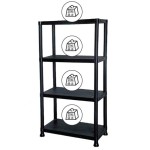 PVC REGAL PRACTIC 138X80X30 CM 4P/20KG ČRN - slika 3