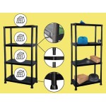 PVC REGAL PRACTIC 181X60X30 CM 5P/20KG ČRN - slika 3