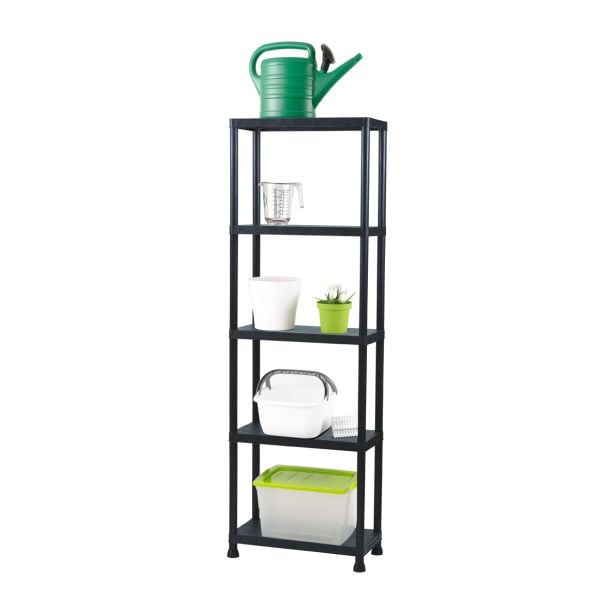 PVC REGAL PRACTIC 181X60X30 CM 5P/20KG ČRN PVC REGAL PRACTIC 181X60X30 CM 5P/20KG ČRN