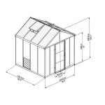 RASTLINJAK PALRAM - GLORY 8X8 - slika 4