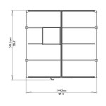 RASTLINJAK PALRAM - GLORY 8X8 - slika 5