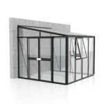 RASTLINJAK, STEKLO/POLIK. VITAVIA ATHENA 7000 ESG/VP ČRNA 2.7X2.7M