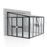 RASTLINJAK, STEKLO/POLIK. VITAVIA ATHENA 8600 ESG/VP ČRNA 3.4X2.7M