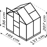 RASTLINJAK, STEKLO-V.PLOŠ VITAVIA KAPITOL 2500 ESG/HKP ALU - slika 5