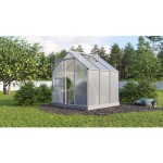 RASTLINJAK, VOLTE PLOŠČE VITAVIA PLANET 3800 HKP 6MM, 1,95X1,95M ALU -RASTLINJAK+ OKVIR ZA TEMELJ - slika 2