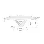 Razetgljiva jedilna miza SILIJA 180 . Raztegljiva jedilna miza SILIJA je elegantna in priročna jedilna miza, ki se odlično poda v vsak prostor. Mizna