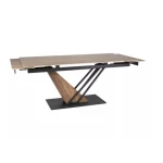 Razetgljiva jedilna miza SILIJA 180 . Raztegljiva jedilna miza SILIJA je elegantna in priročna jedilna miza, ki se odlično poda v vsak prostor. Mizna