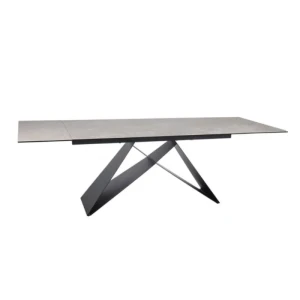 Raztegljiva jedilna miza ALEKSEJ . Raztegljiva jedilna miza ALEKSEJ, bo prinesla svežino in eleganco v vaš prostor. Narejena je iz kakovostnega kaljenega