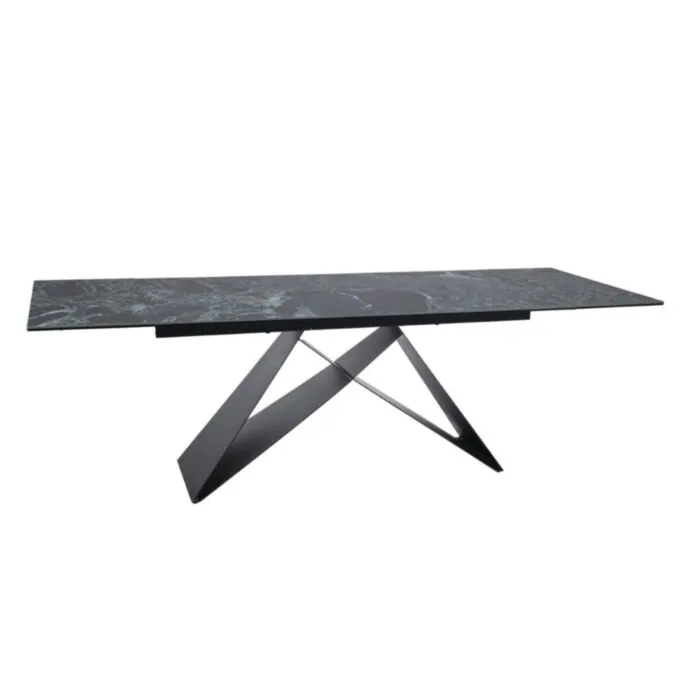 Raztegljiva jedilna miza ANA Raztegljiva jedilna miza ANA . Raztegljiva jedilna miza ANA, bo prinesla svežino in eleganco v vaš prostor. Narejena je iz kakovostnega kaljenega stekla in