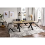 Raztegljiva jedilna miza ARLLO 2 . Raztegljiva jedilna miza ARLLO 2, bo prinesla svežino in eleganco v vaš prostor. Mizna plošča je narejena iz