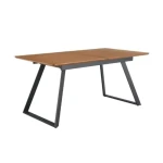 Raztegljiva jedilna miza ARLLO . Raztegljiva jedilna miza ARLLO je modernega dizajna. Mizna plošča je izdelana iz MDF- ja in kakovostnega furnirja v