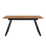 Raztegljiva jedilna miza ARLLO . Raztegljiva jedilna miza ARLLO je modernega dizajna. Mizna plošča je izdelana iz MDF- ja in kakovostnega furnirja v