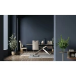 Raztegljiva jedilna miza ARZACHEL 160-240X90 . Raztegljiva jedilna miza ARZACHEL je sestavljena iz nerjaveče jeklene konstrukcije. Mizna plošča je iz