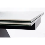 Raztegljiva jedilna miza BLAZAR črno-bela 160-240X90 . Raztegljiva jedilna miza BLAZAR dobavljiva v črno-beli kombinaciji. Miza je modernega ter elegantnega