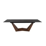 Raztegljiva jedilna miza BOUNTY . Raztegljiva jedilna miza BOUNTY predstavlja praktičnost in sodobni pristop k ureditvi jedilnega prostora. Mizna plošča je